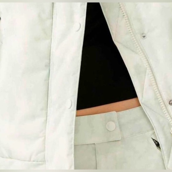 NEW, Free People FP Movement Bunny Slope Puffer Jacket Mint Color XL Oversized - Picture 7 of 8